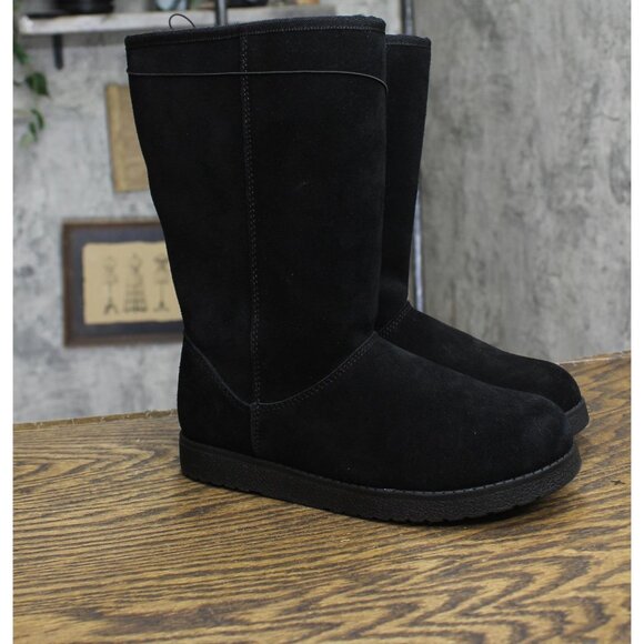 NWT Universal Thread Womens Sarah Suede Shearling Winter Boots 91467407 Black 6M - Picture 4 of 9